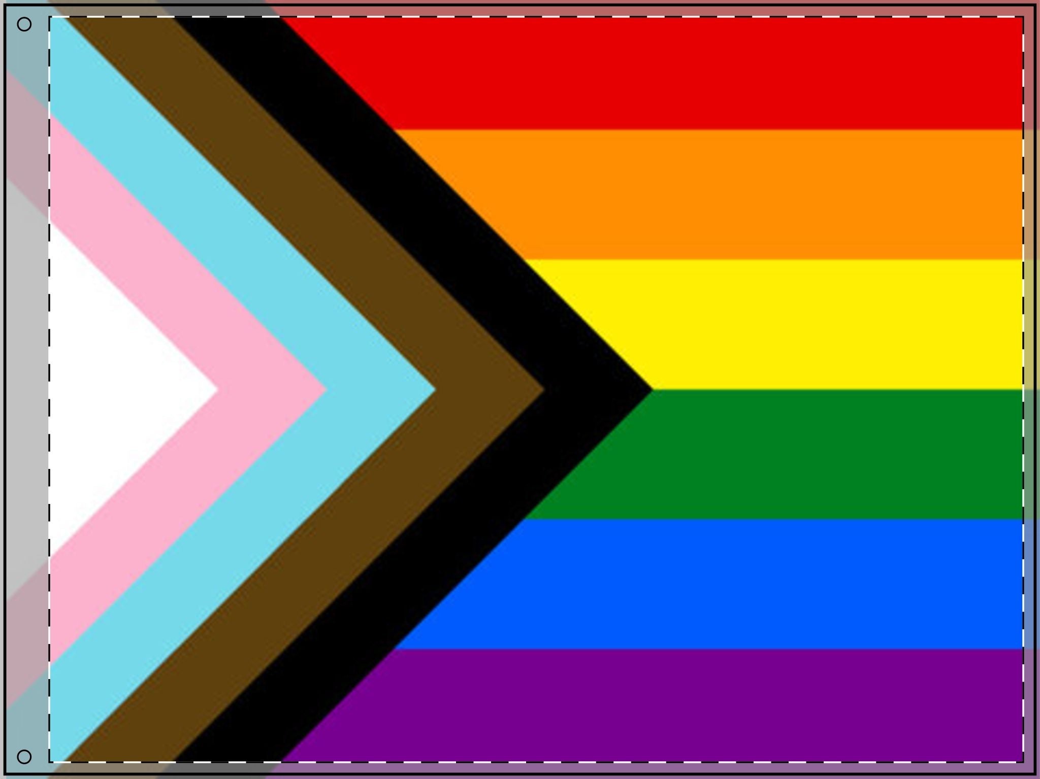 Inclusive Rainbow Pride Double Sided Flag - Celebrate Inclusivity and Diversity - EqualiTees.Me
