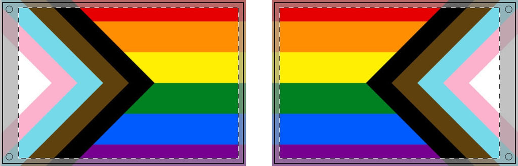 Inclusive Rainbow Pride Double Sided Flag - Celebrate Inclusivity and Diversity - EqualiTees.Me