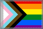 Inclusive Rainbow Pride Double Sided Flag - Celebrate Inclusivity and Diversity - EqualiTees.Me