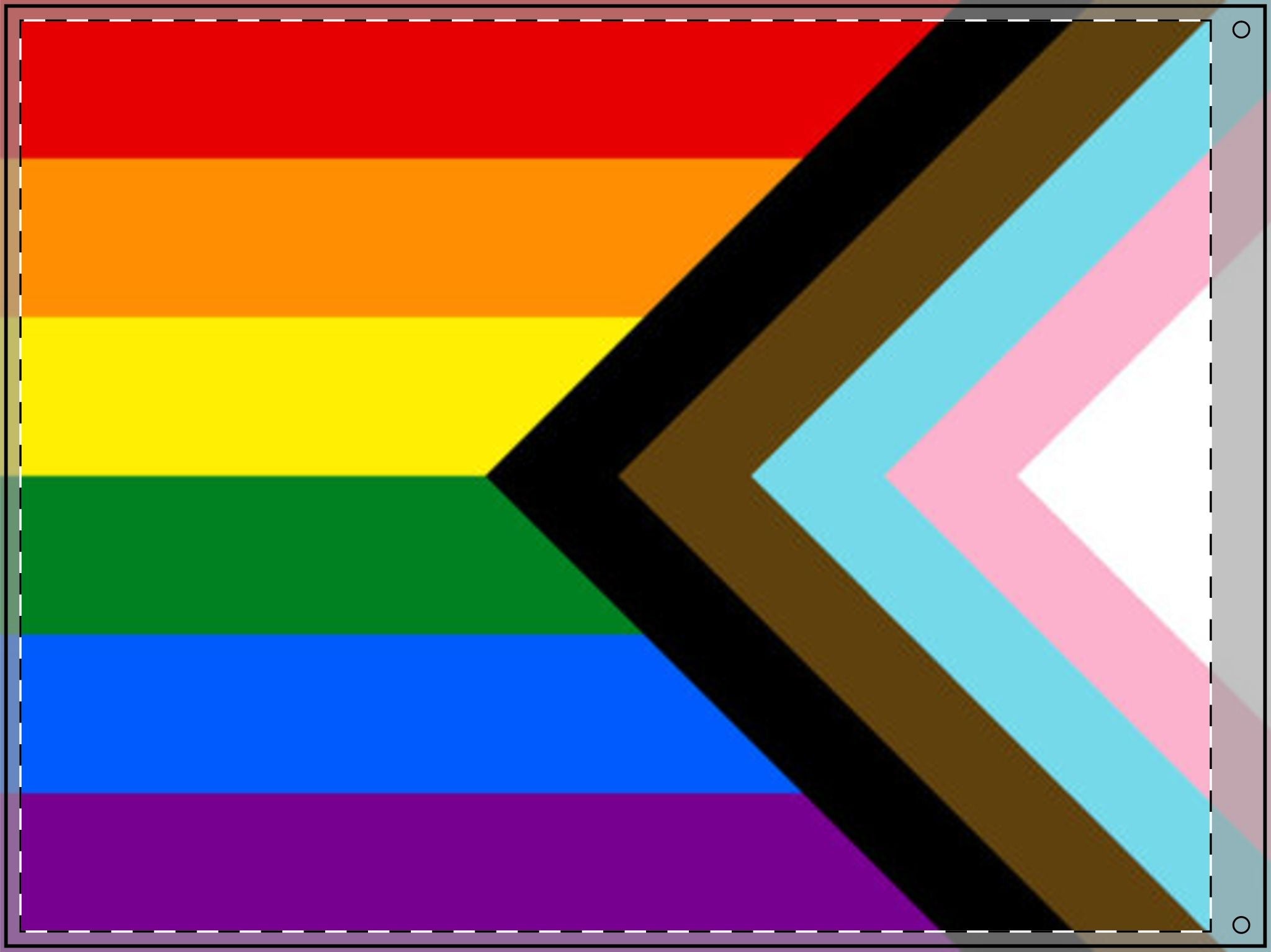 Inclusive Rainbow Pride Double Sided Flag - Celebrate Inclusivity and Diversity - EqualiTees.Me