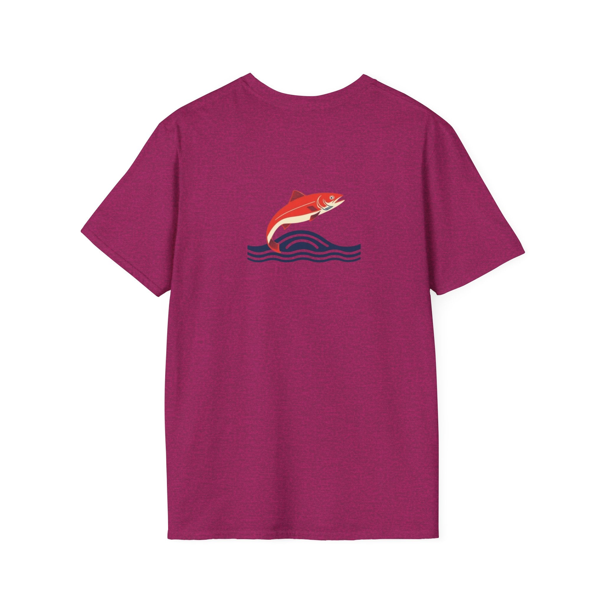 Jumping Salmon Native Pride Softstyle Unisex T-shirt - EqualiTees.Me