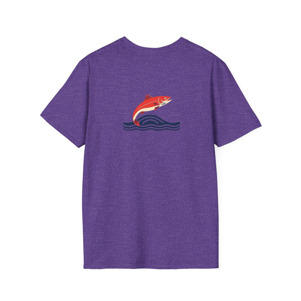 Jumping Salmon Native Pride Softstyle Unisex T-shirt - EqualiTees.Me