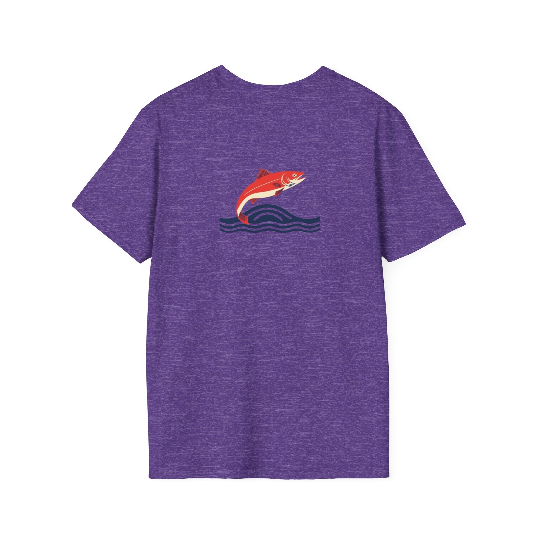 Jumping Salmon Native Pride Softstyle Unisex T-shirt - EqualiTees.Me