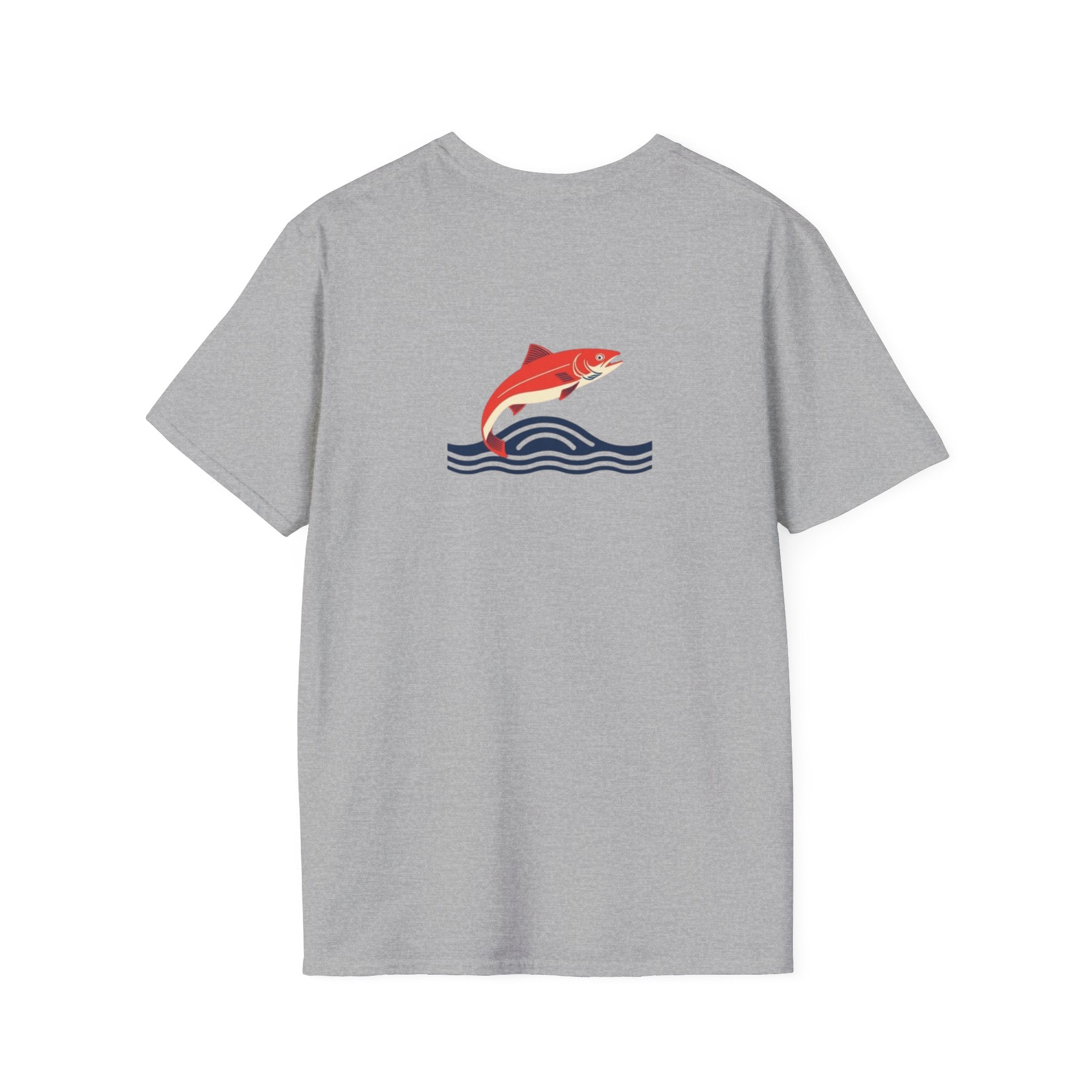 Jumping Salmon Native Pride Softstyle Unisex T-shirt - EqualiTees.Me