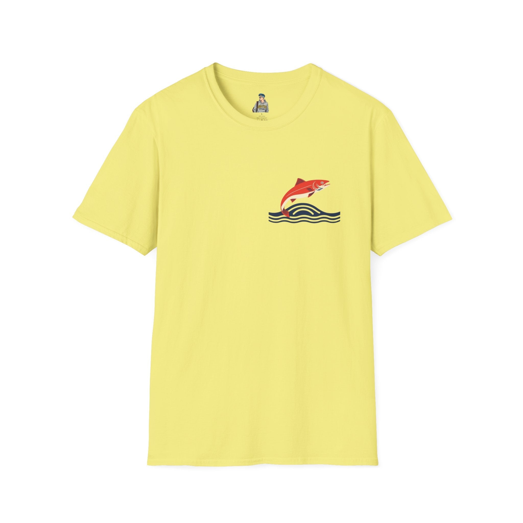 Jumping Salmon Native Pride Softstyle Unisex T-shirt - EqualiTees.Me