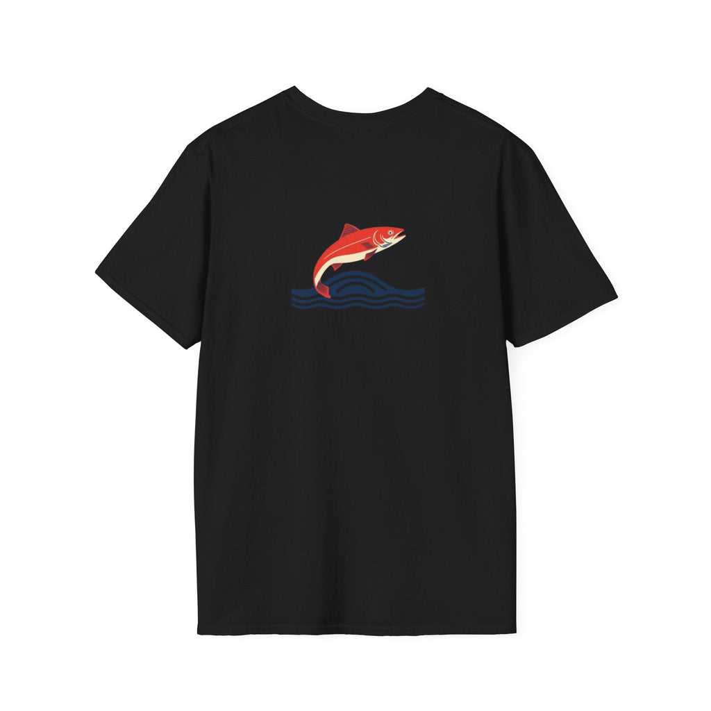 Jumping Salmon Native Pride Softstyle Unisex T-shirt - EqualiTees.Me