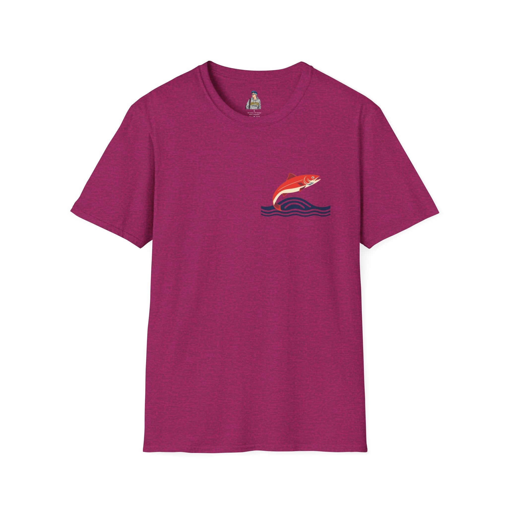 Jumping Salmon Native Pride Softstyle Unisex T-shirt - EqualiTees.Me