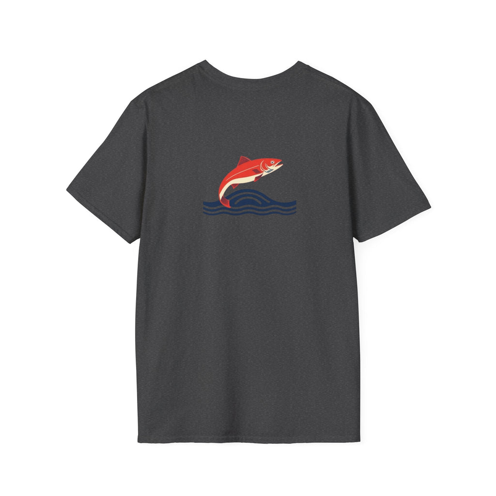 Jumping Salmon Native Pride Softstyle Unisex T-shirt - EqualiTees.Me