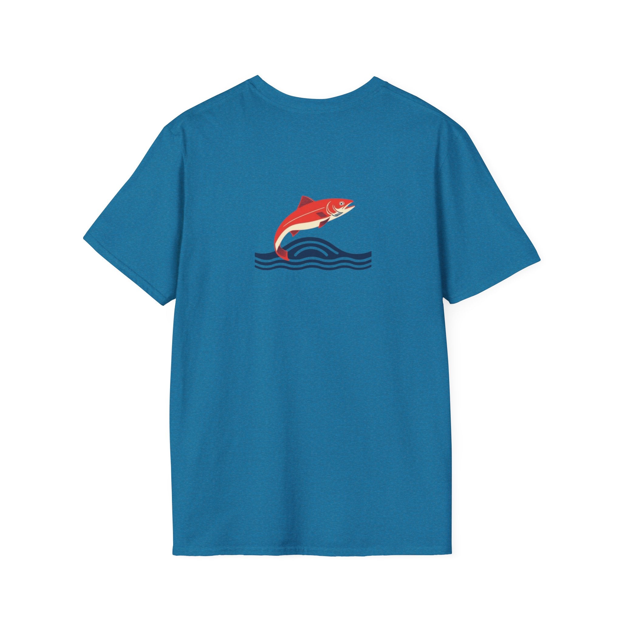 Jumping Salmon Native Pride Softstyle Unisex T-shirt - EqualiTees.Me