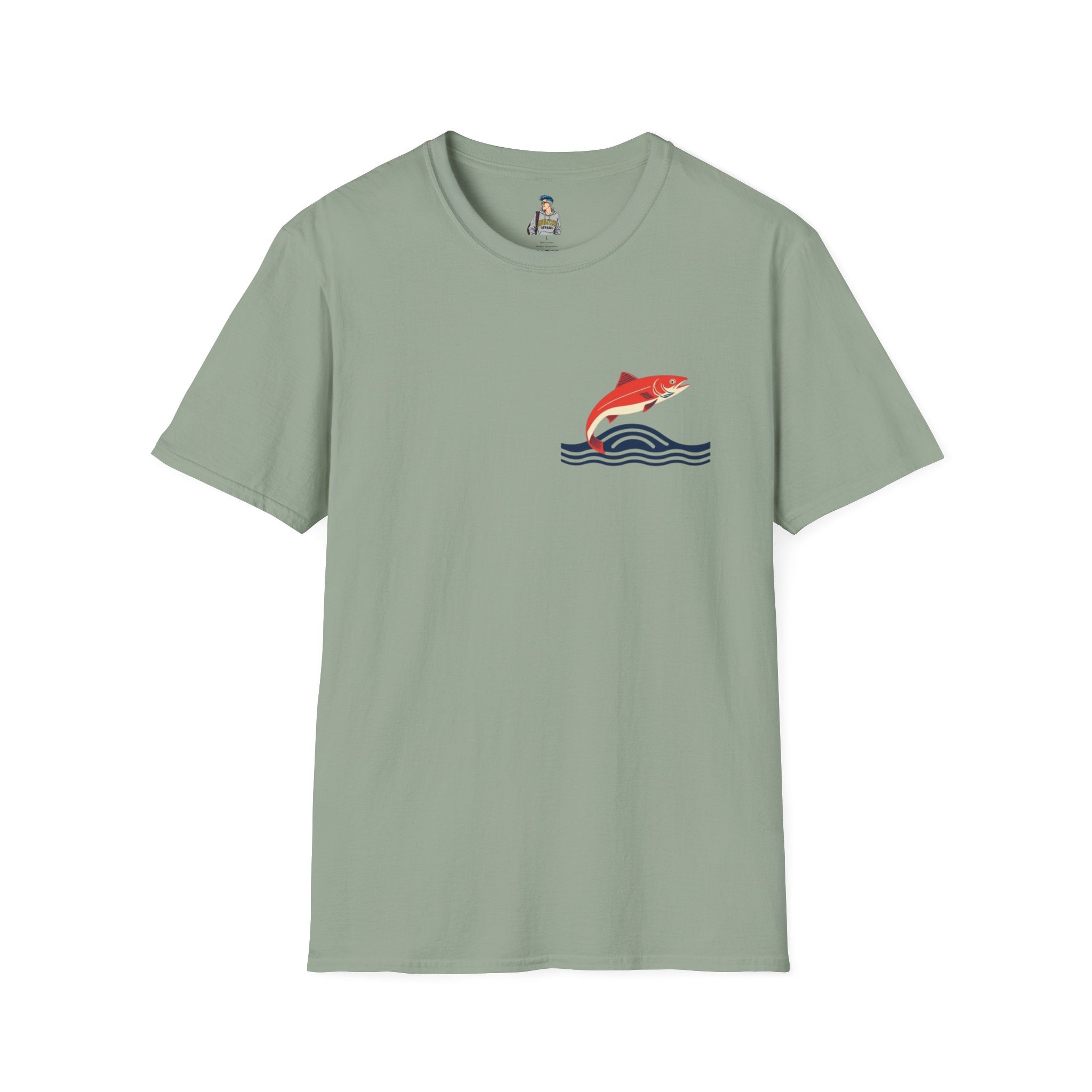 Jumping Salmon Native Pride Softstyle Unisex T-shirt - EqualiTees.Me