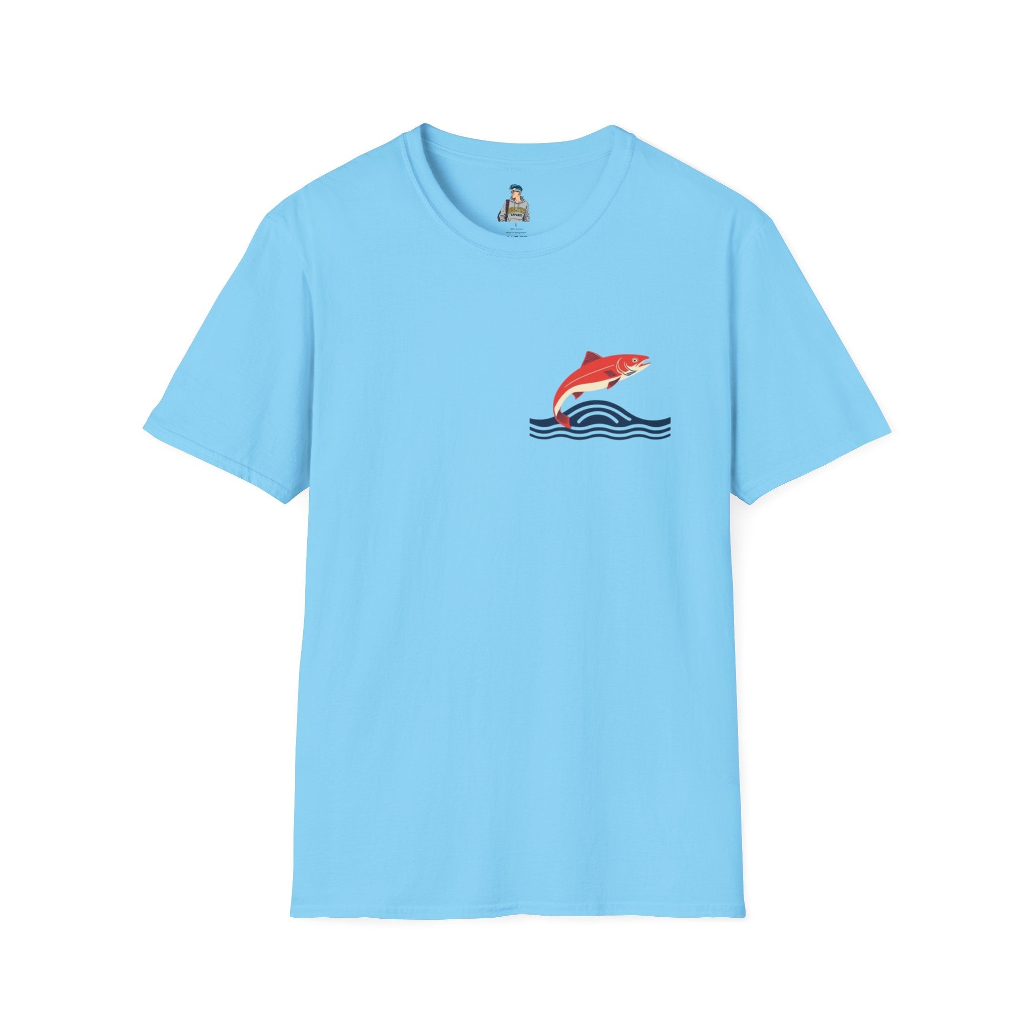 Jumping Salmon Native Pride Softstyle Unisex T-shirt - EqualiTees.Me
