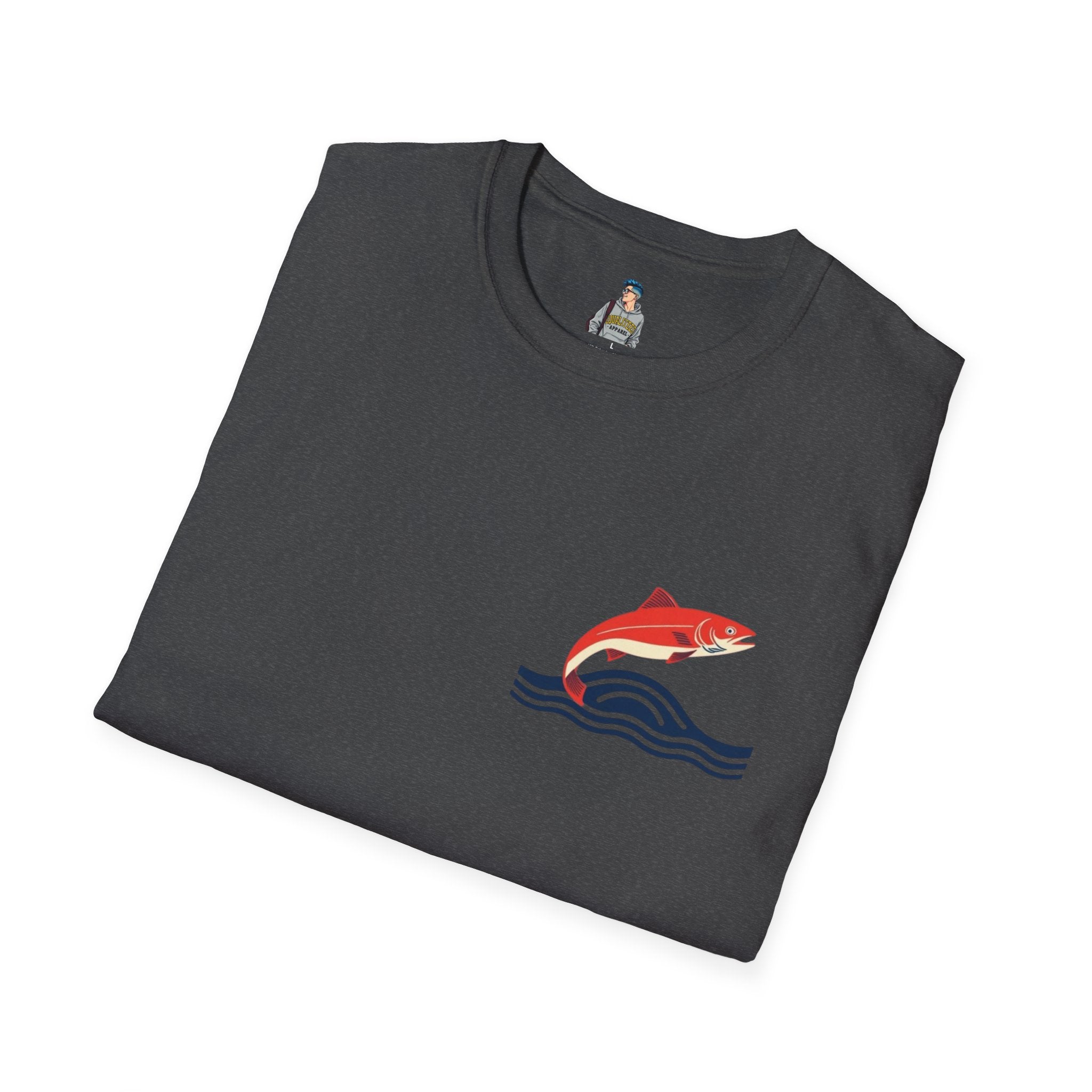 Jumping Salmon Native Pride Softstyle Unisex T-shirt - EqualiTees.Me