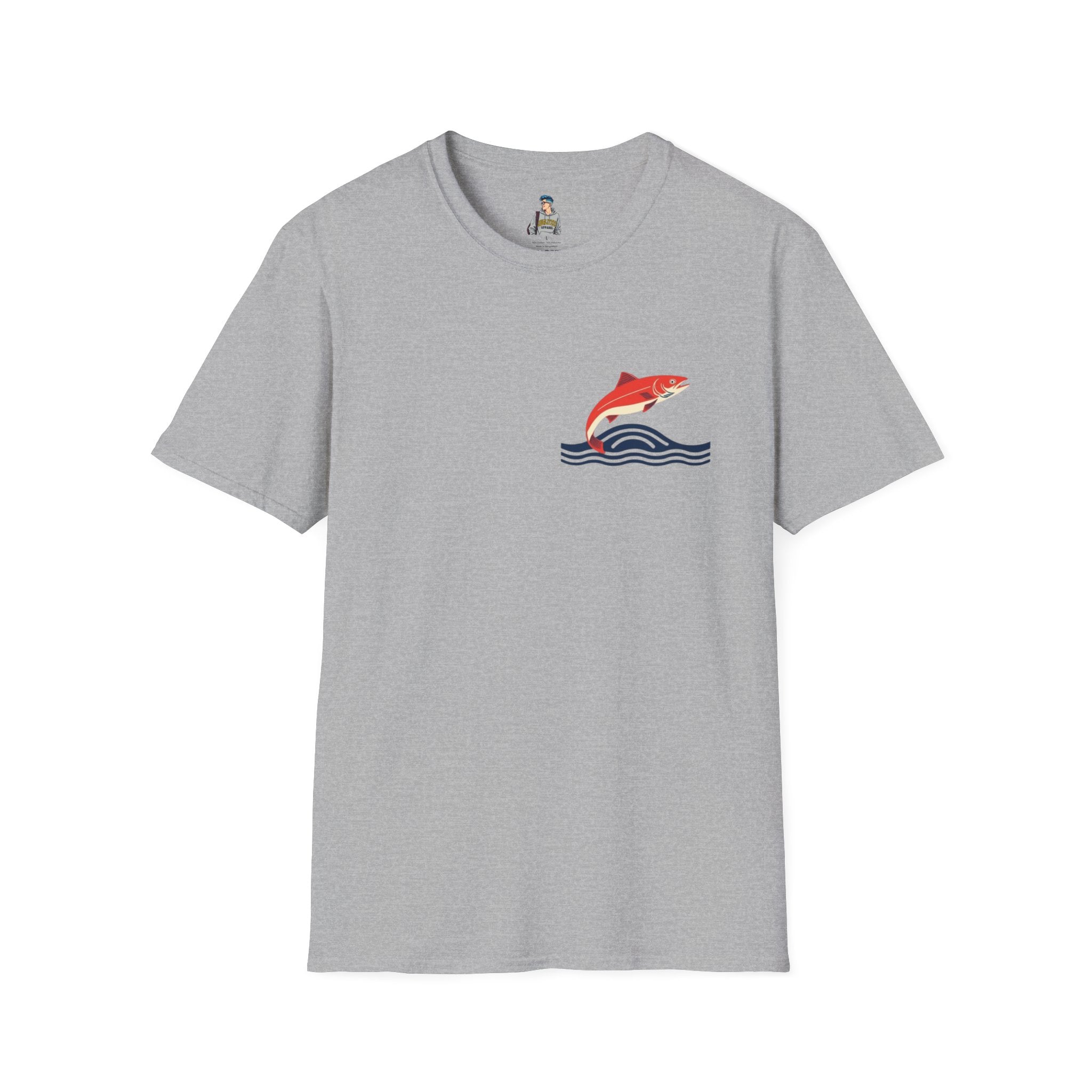 Jumping Salmon Native Pride Softstyle Unisex T-shirt - EqualiTees.Me