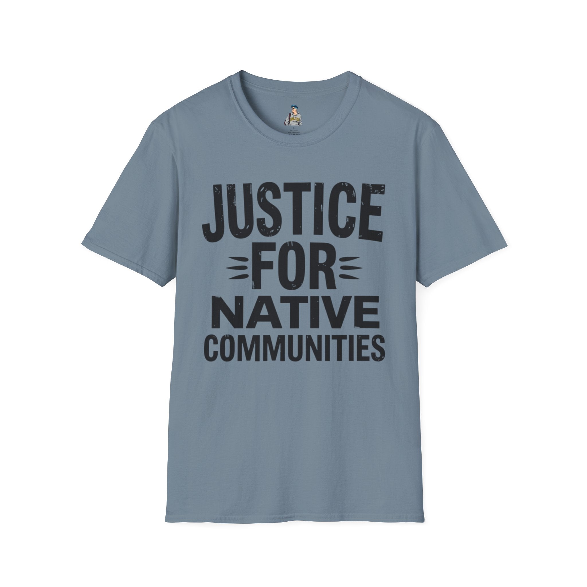 Justice for Native Communities Unisex Softstyle T-Shirt, Activism Tee, Social Justice Apparel, Comfortable Graphic Shirt, Gift for Advocates - EqualiTees.Me