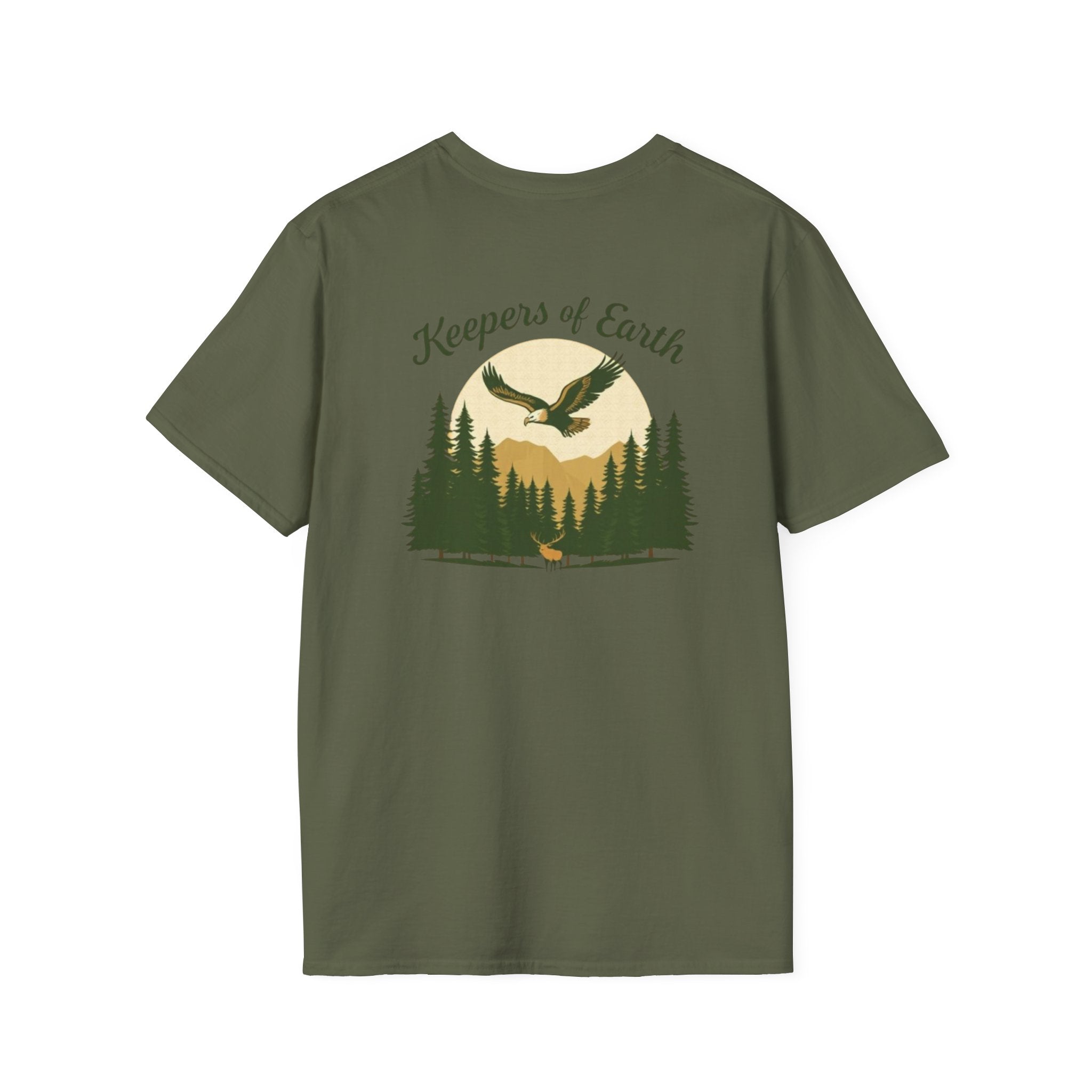Keepers of the Earth Eagle and Elk T-shirt - EqualiTees.Me