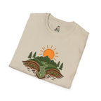 Mountain Scene Unisex Softstyle T-shirt - EqualiTees.Me