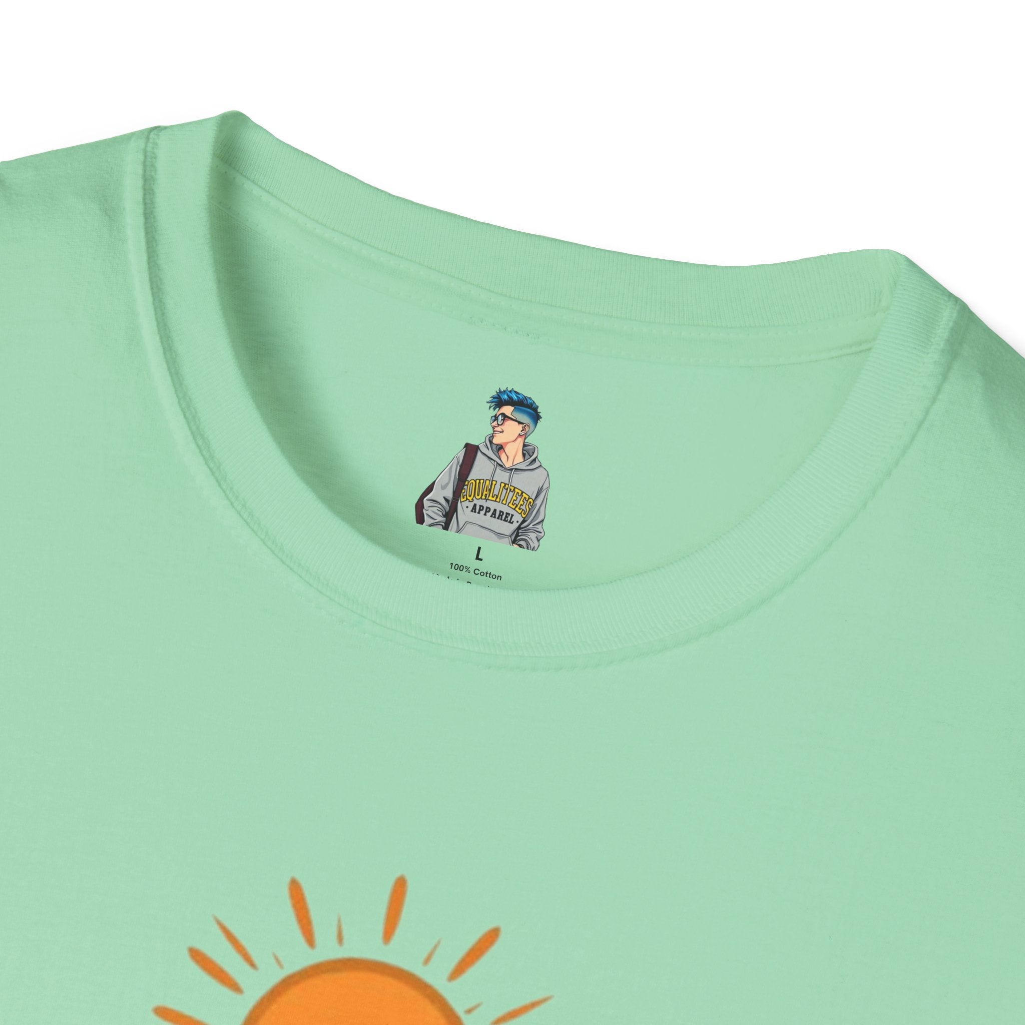 Mountain Scene Unisex Softstyle T-shirt - EqualiTees.Me