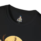 Mountain Sunset Deer Unisex Softstyle T-Shirt - EqualiTees.Me