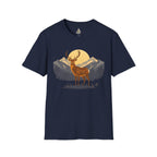Mountain Sunset Deer Unisex Softstyle T-Shirt - EqualiTees.Me
