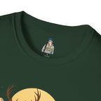 Mountain Sunset Deer Unisex Softstyle T-Shirt - EqualiTees.Me