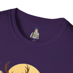 Mountain Sunset Deer Unisex Softstyle T-Shirt - EqualiTees.Me
