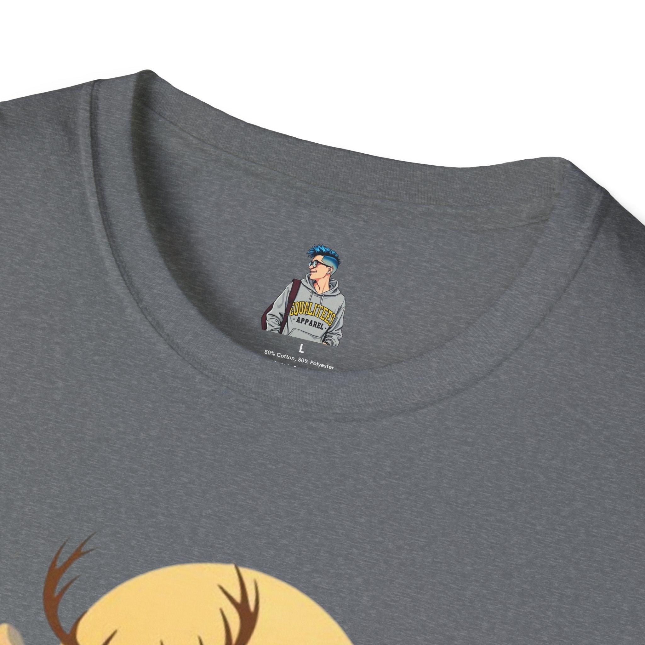 Mountain Sunset Deer Unisex Softstyle T-Shirt - EqualiTees.Me