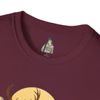Mountain Sunset Deer Unisex Softstyle T-Shirt - EqualiTees.Me