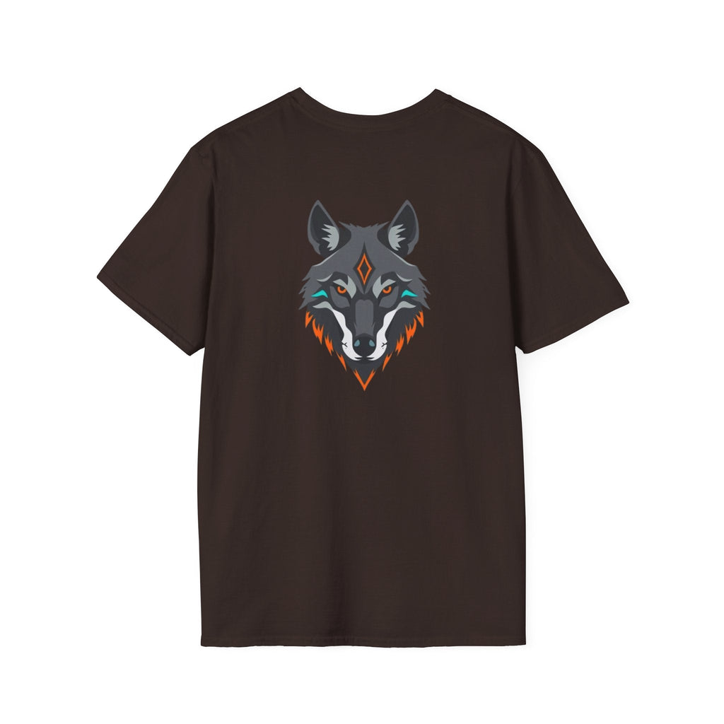 Mystical Wolf Design Unisex Softstyle T-shirt - EqualiTees.Me