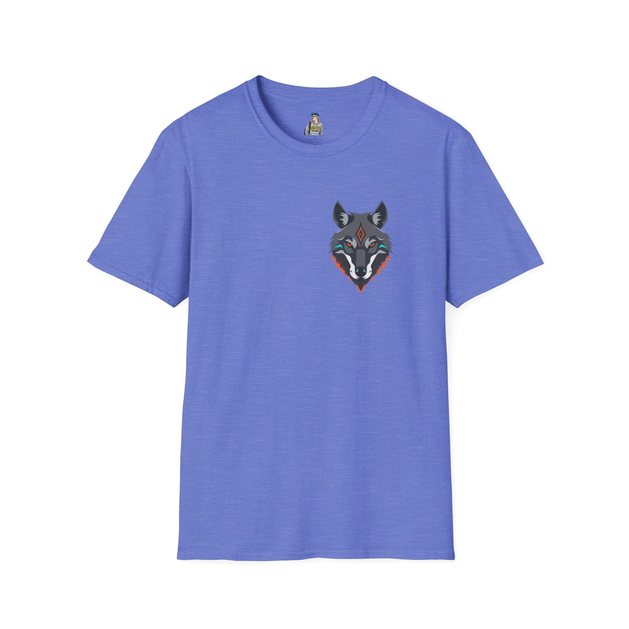 Mystical Wolf Design Unisex Softstyle T-shirt - EqualiTees.Me