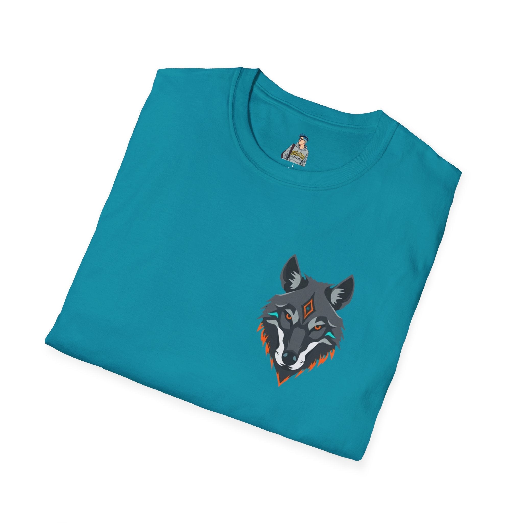 Mystical Wolf Design Unisex Softstyle T-shirt - EqualiTees.Me