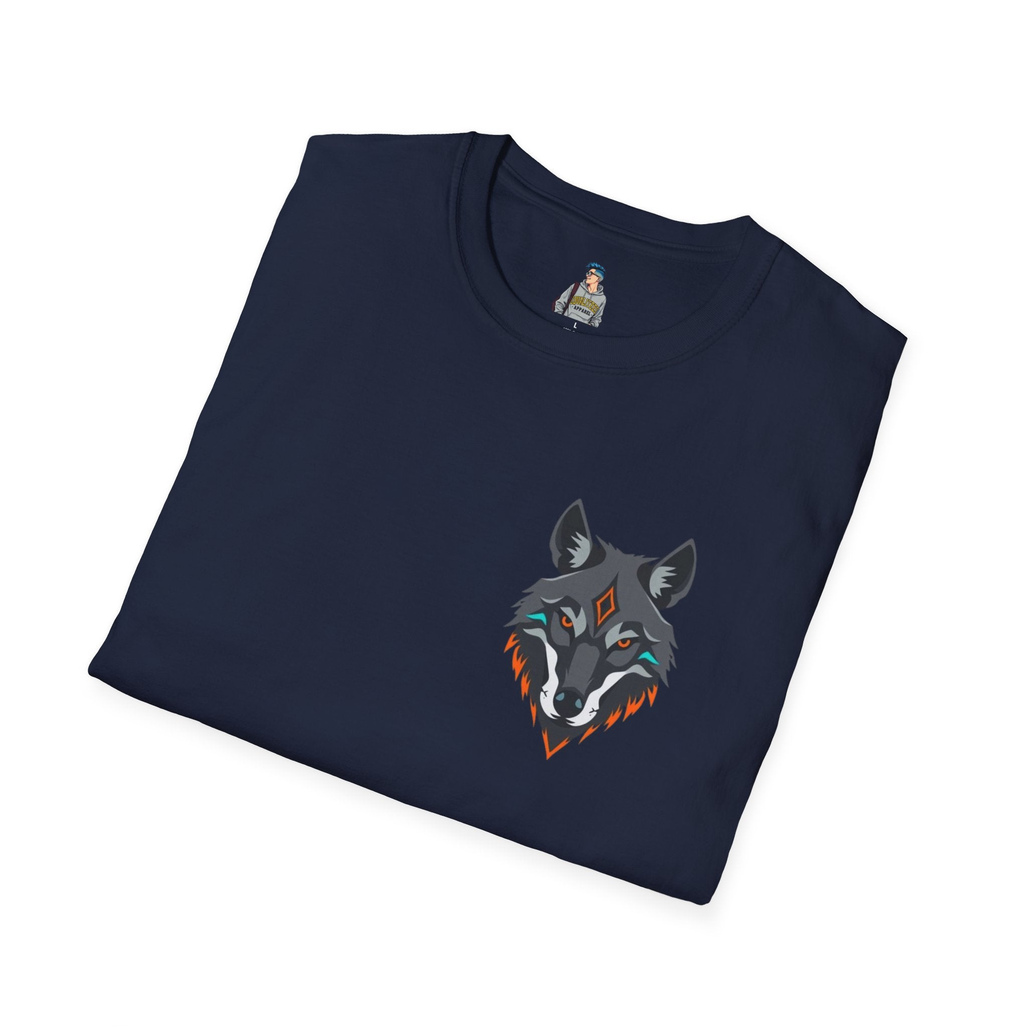 Mystical Wolf Design Unisex Softstyle T-shirt - EqualiTees.Me