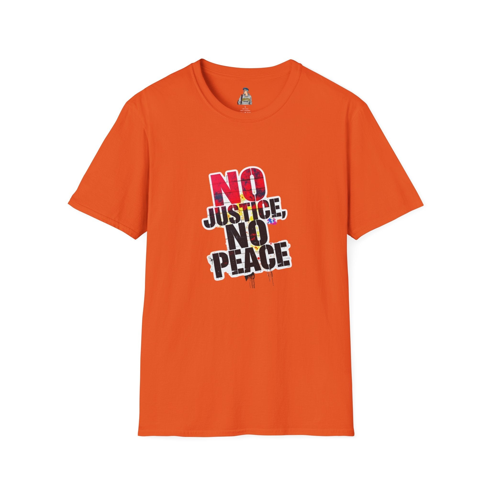 No Justice, No Peace Unisex Softstyle T-Shirt - EqualiTees.Me