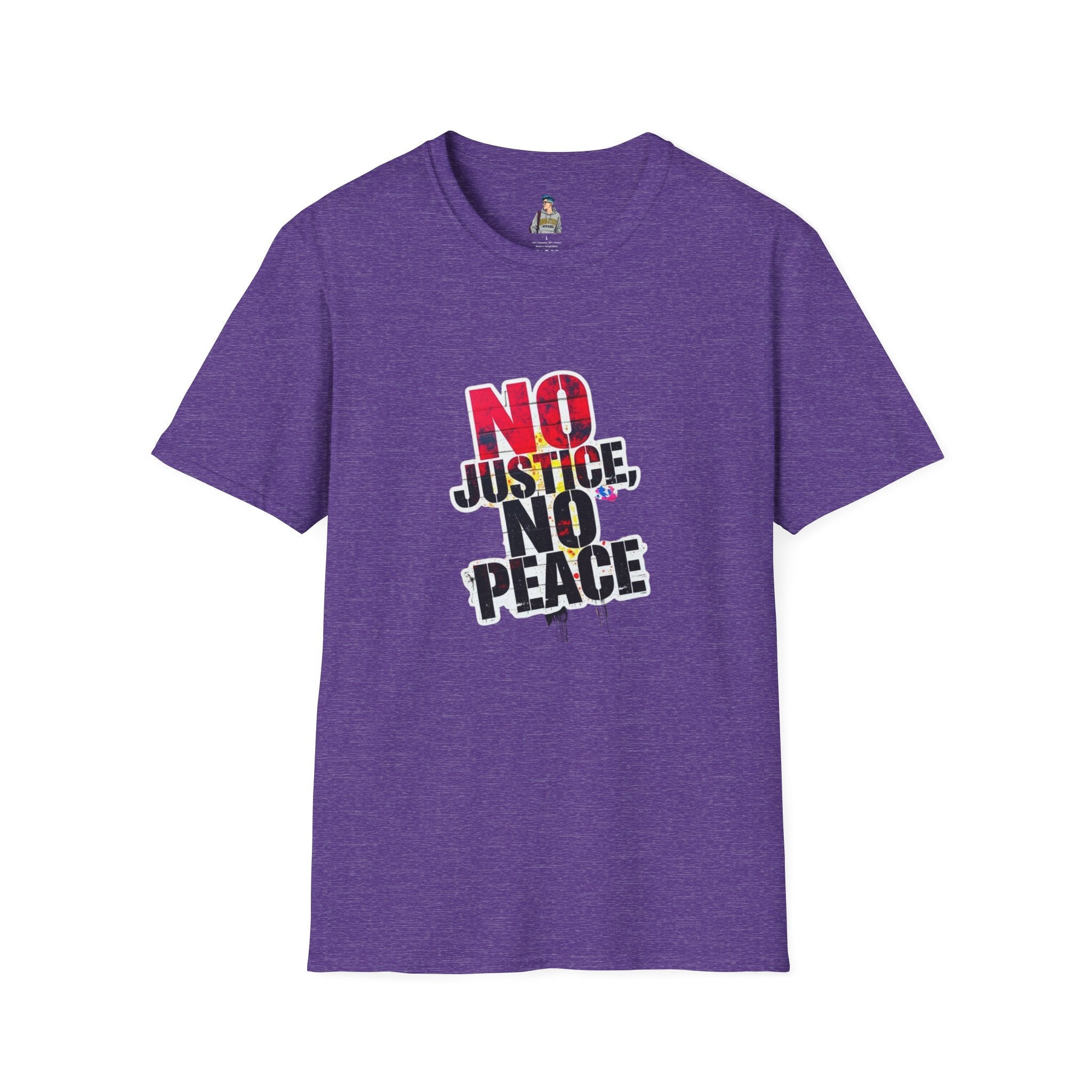 No Justice, No Peace Unisex Softstyle T-Shirt - EqualiTees.Me