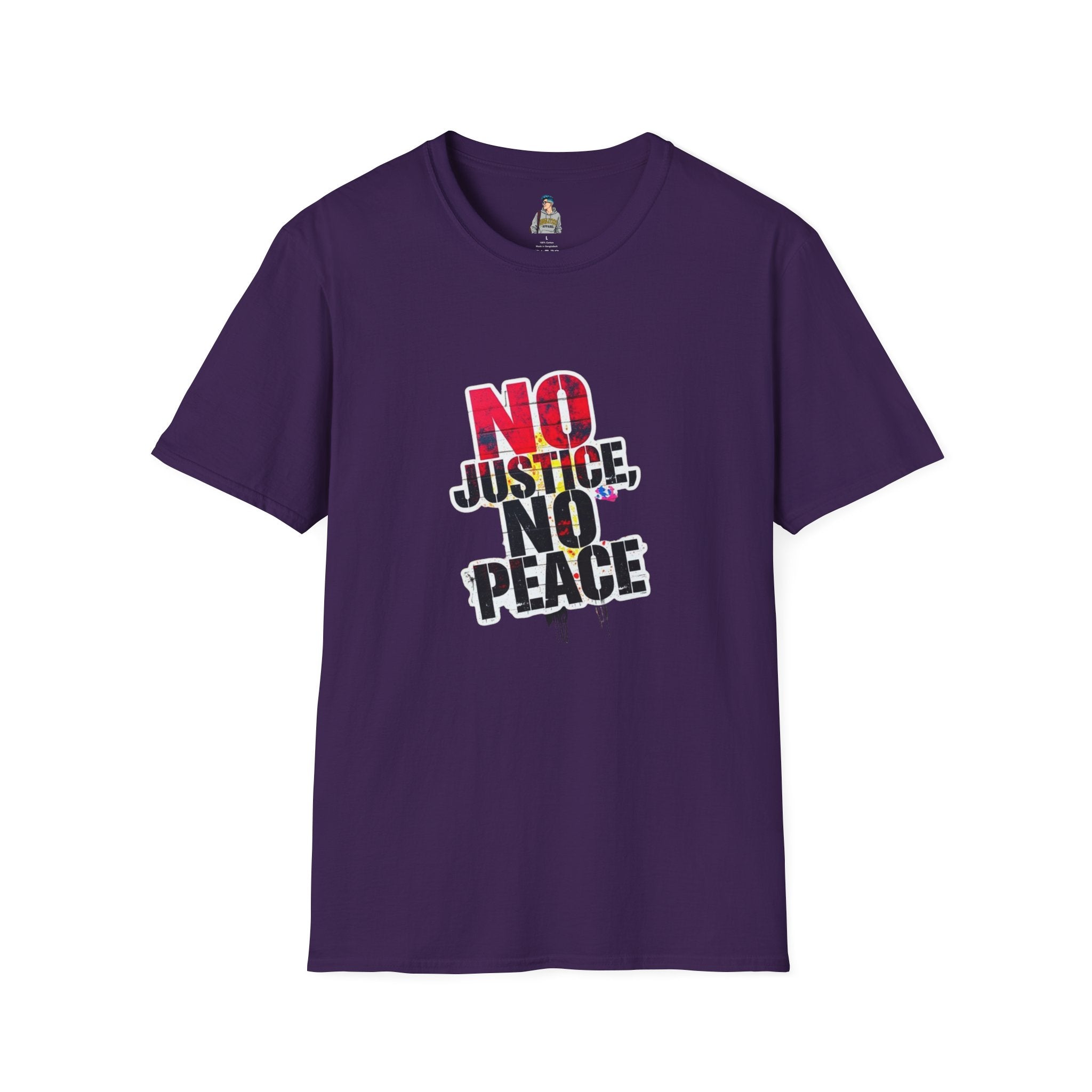 No Justice, No Peace Unisex Softstyle T-Shirt - EqualiTees.Me