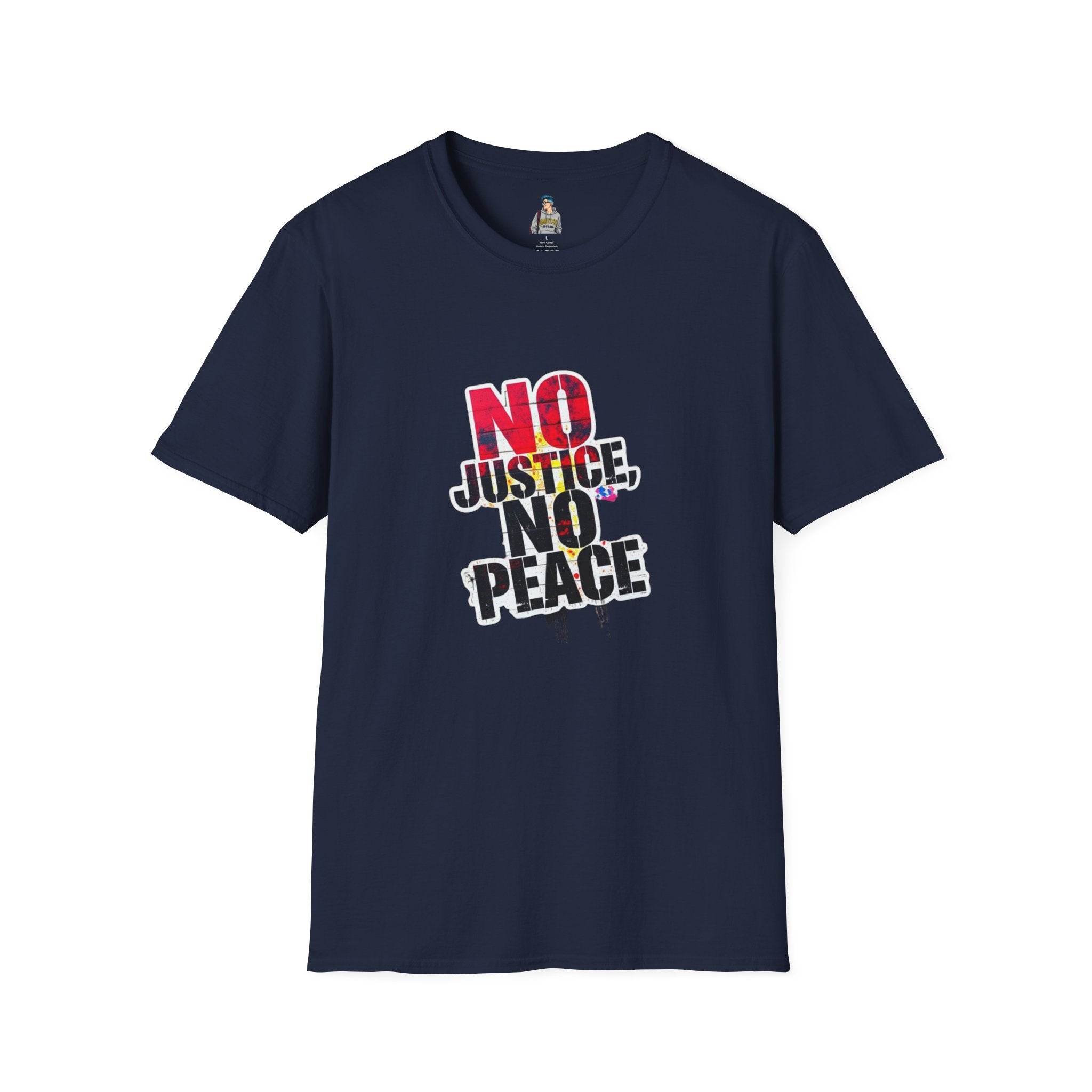 No Justice, No Peace Unisex Softstyle T-Shirt - EqualiTees.Me
