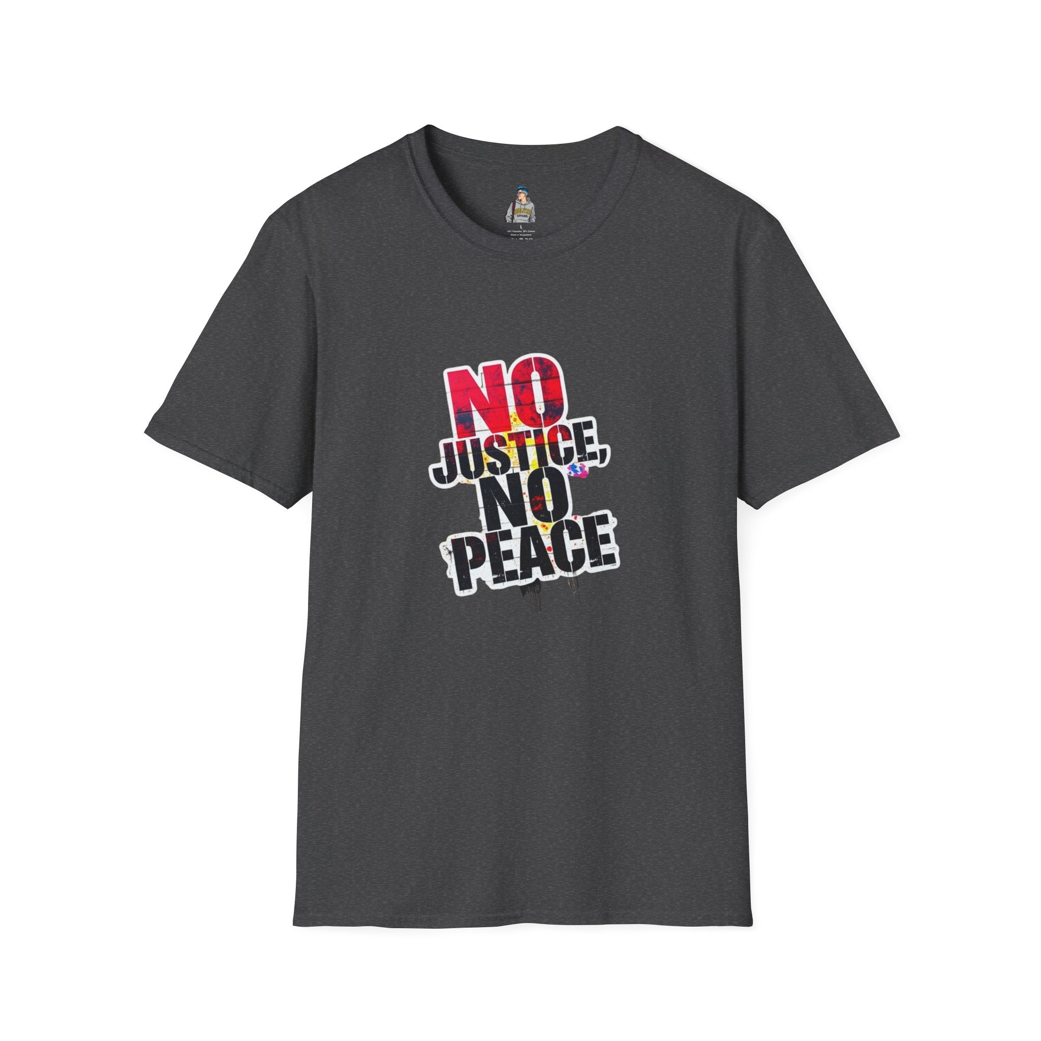 No Justice, No Peace Unisex Softstyle T-Shirt - EqualiTees.Me