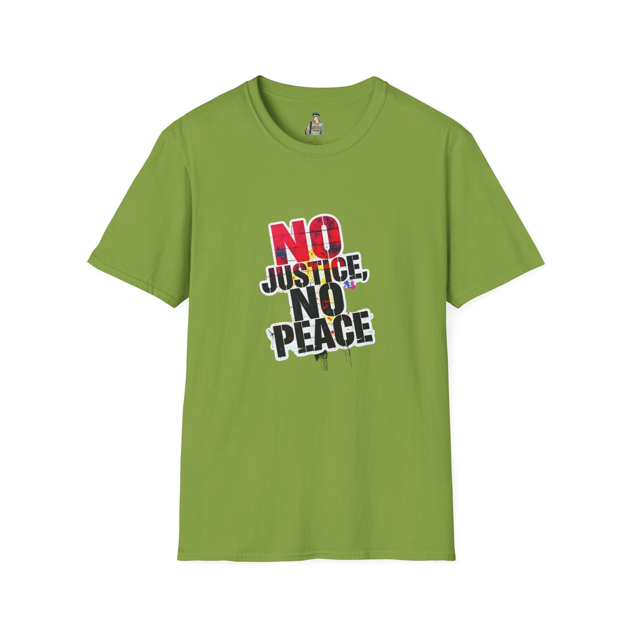 No Justice, No Peace Unisex Softstyle T-Shirt - EqualiTees.Me