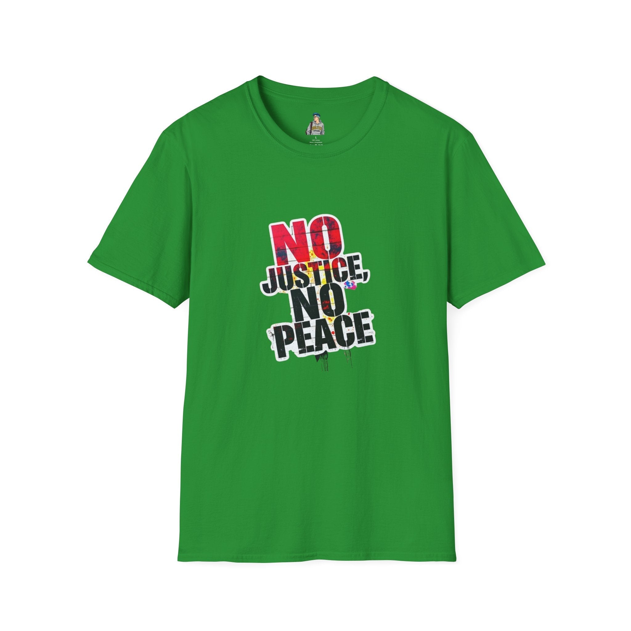 No Justice, No Peace Unisex Softstyle T-Shirt - EqualiTees.Me
