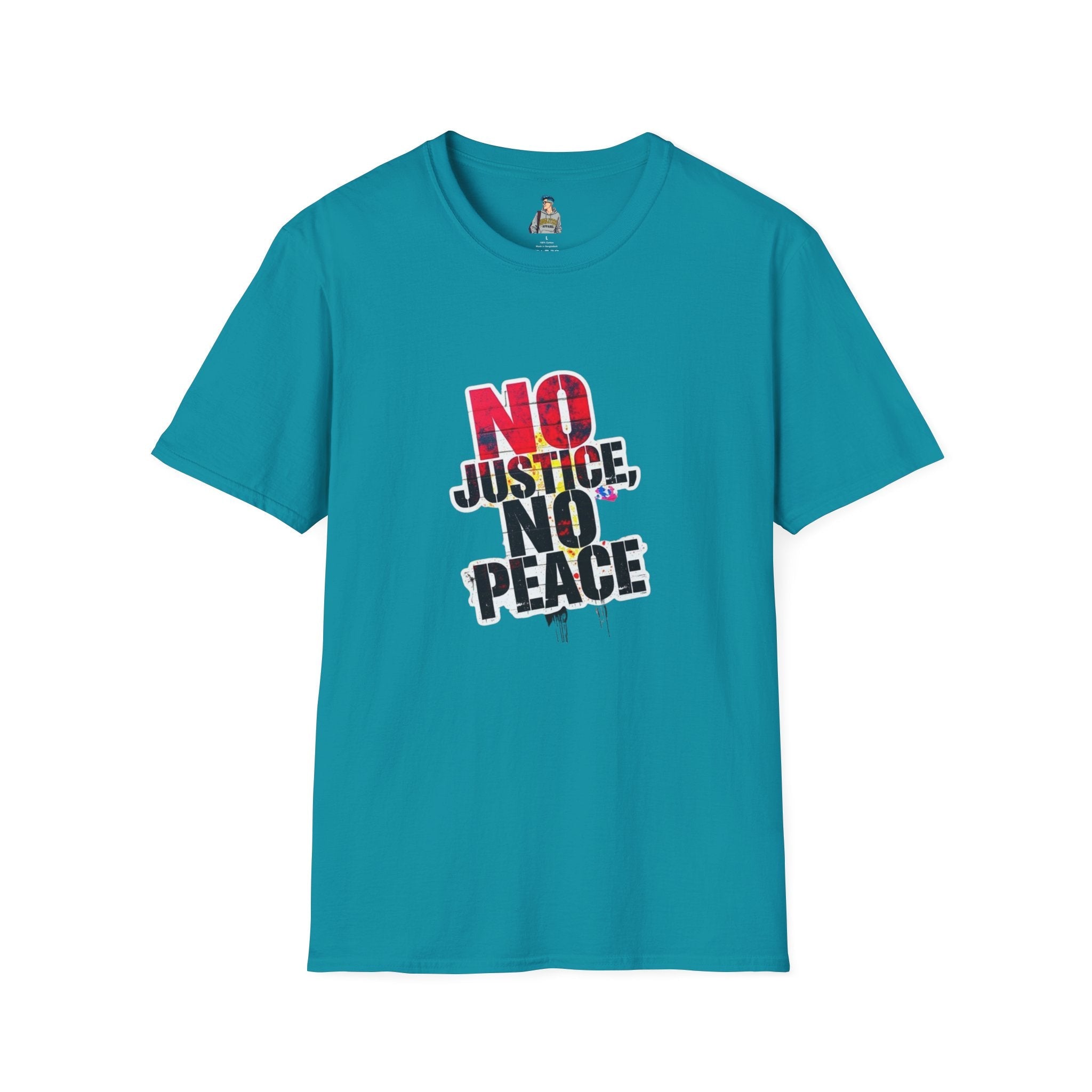 No Justice, No Peace Unisex Softstyle T-Shirt - EqualiTees.Me