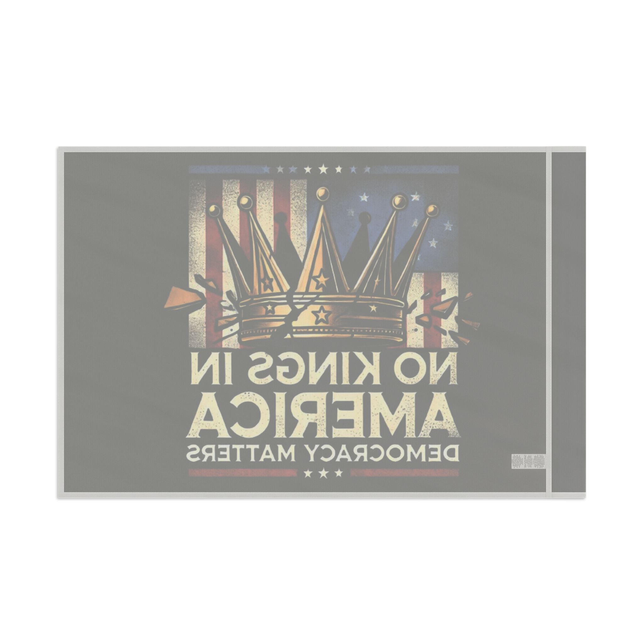 No Kings in America - Protest Flag - EqualiTees.Me