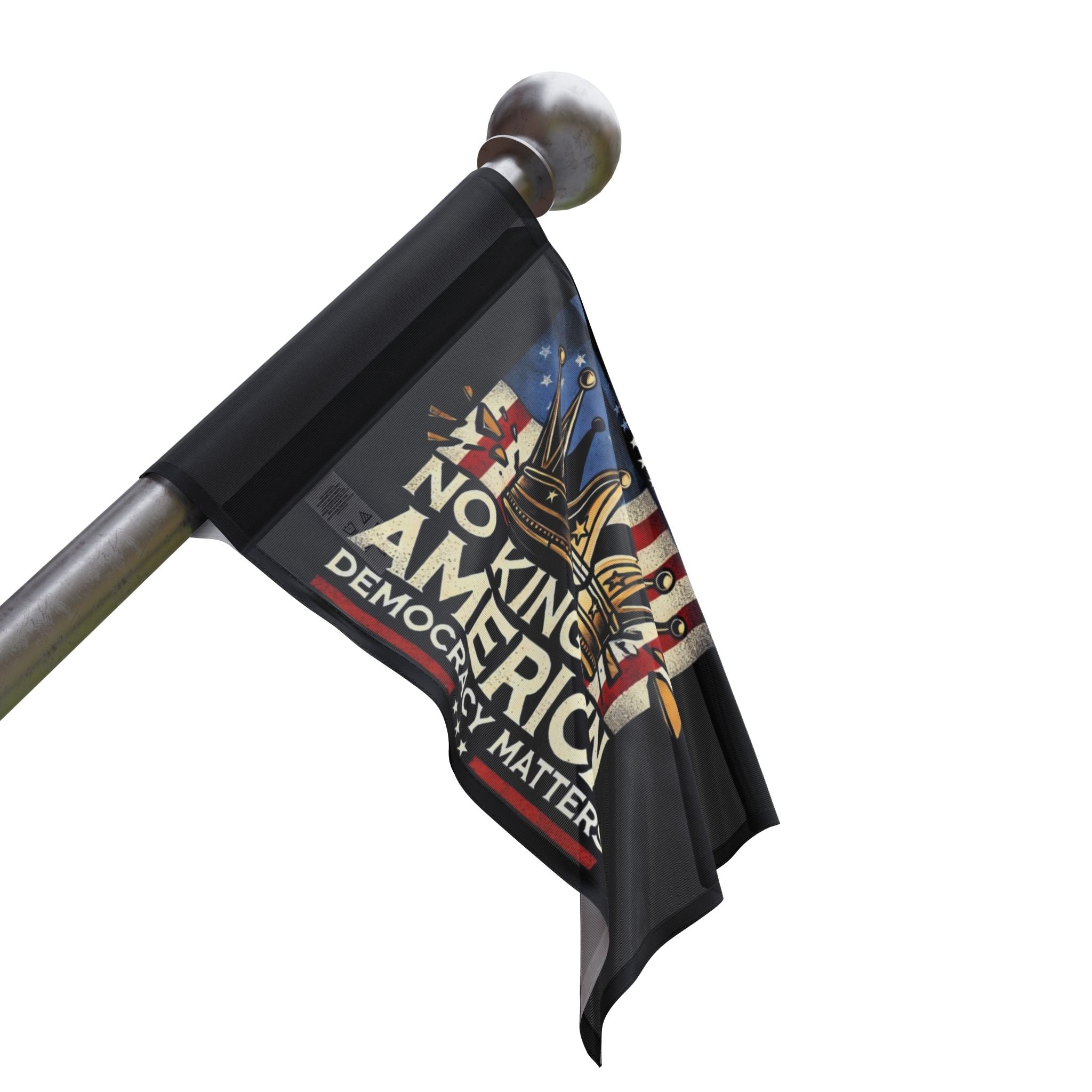 No Kings in America - Protest Flag - EqualiTees.Me