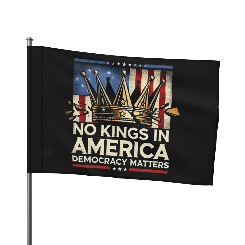 No Kings in America - Protest Flag - EqualiTees.Me