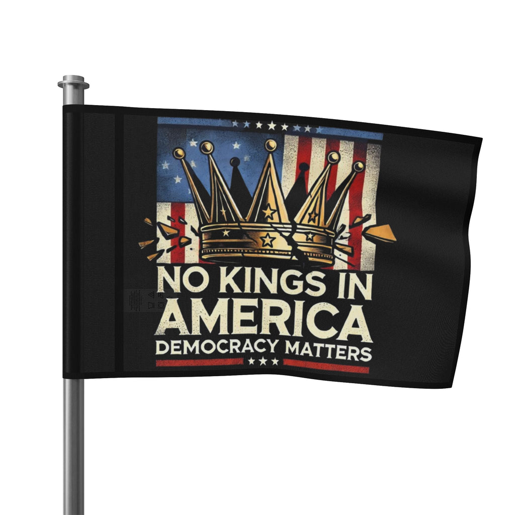 No Kings in America - Protest Flag - EqualiTees.Me