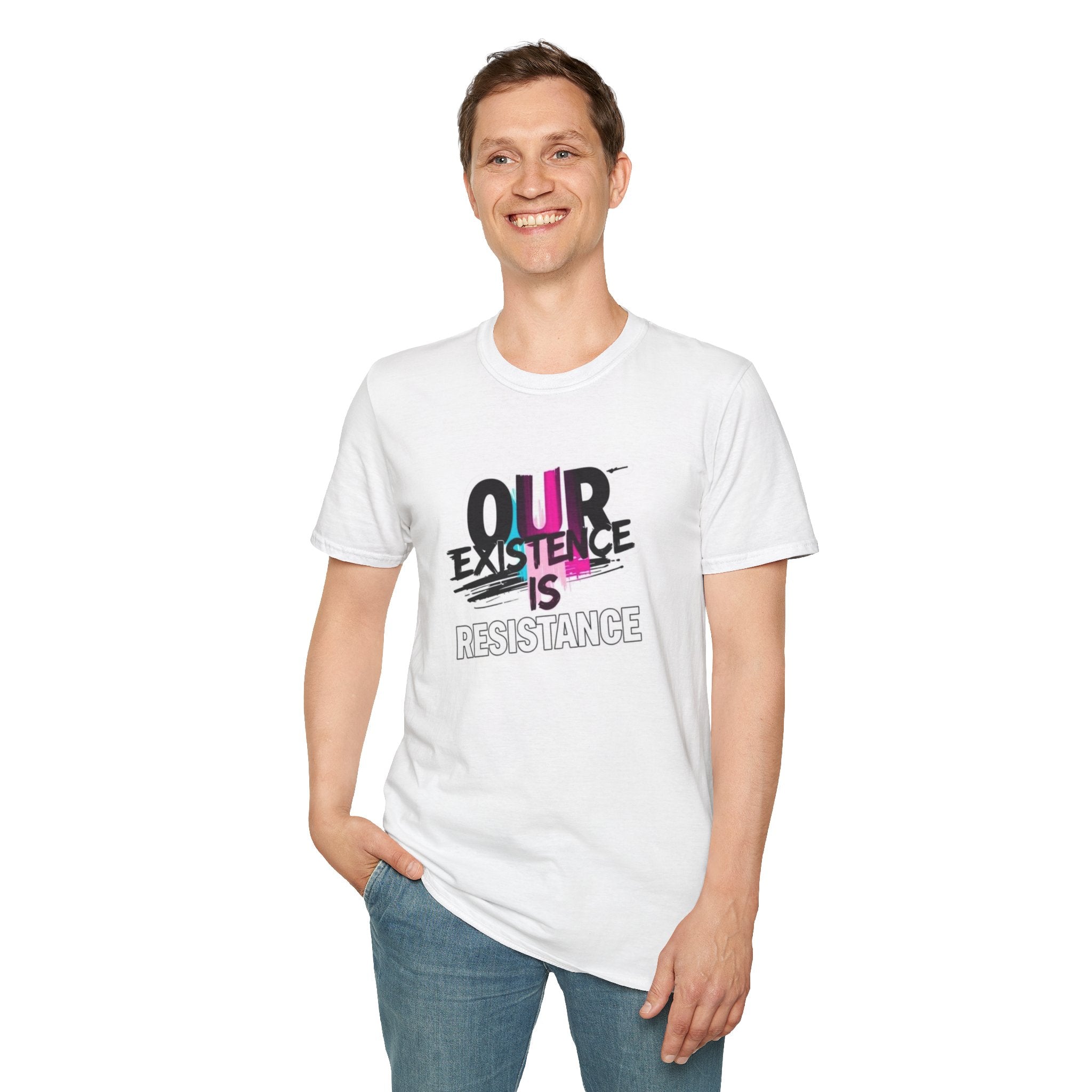 Our Existence is Resistance Trans Pride Tee - EqualiTees.Me