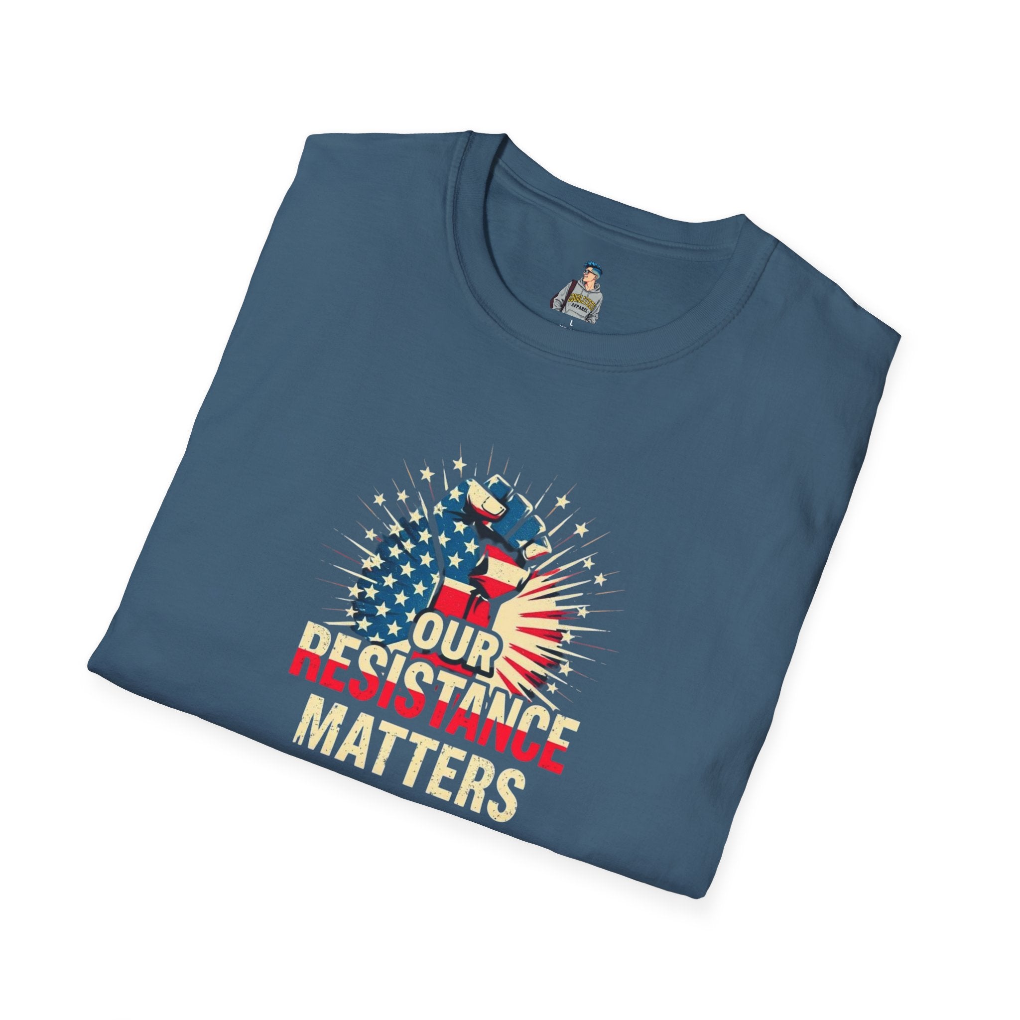 Patriotic Activism T-Shirt - Our Resistance Matters & Save Democracy Designs - EqualiTees.Me