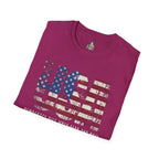 Patriotic Unisex Softstyle T-Shirt - "USA" & History Quote Design - EqualiTees.Me