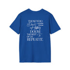 Patriotic Unisex Softstyle T-Shirt - "USA" & History Quote Design - EqualiTees.Me