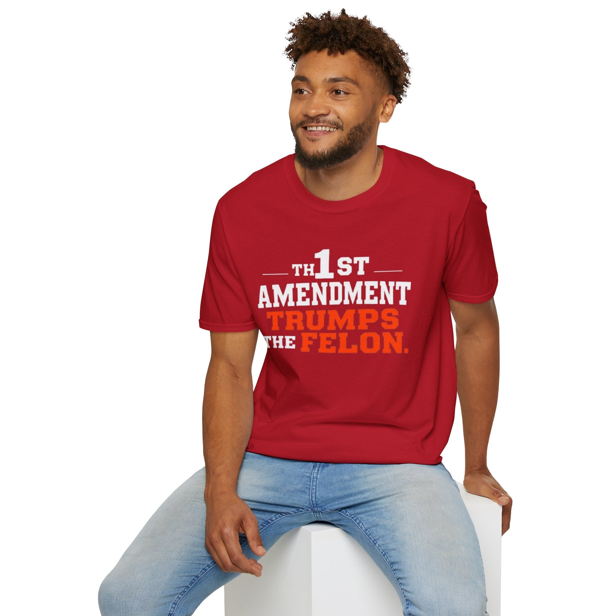 Political T-Shirt - 1st Amendment Trumps the Felon - EqualiTees.Me