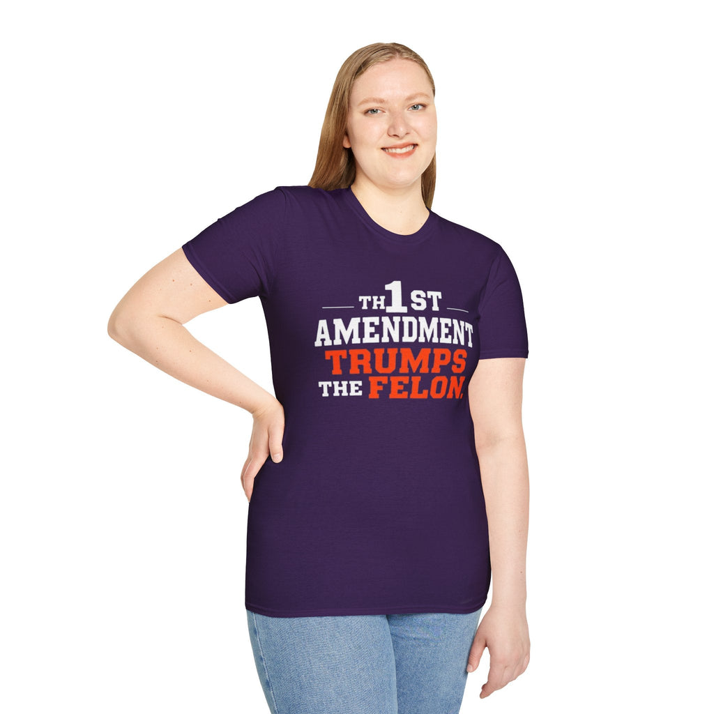 Political T-Shirt - 1st Amendment Trumps the Felon - EqualiTees.Me