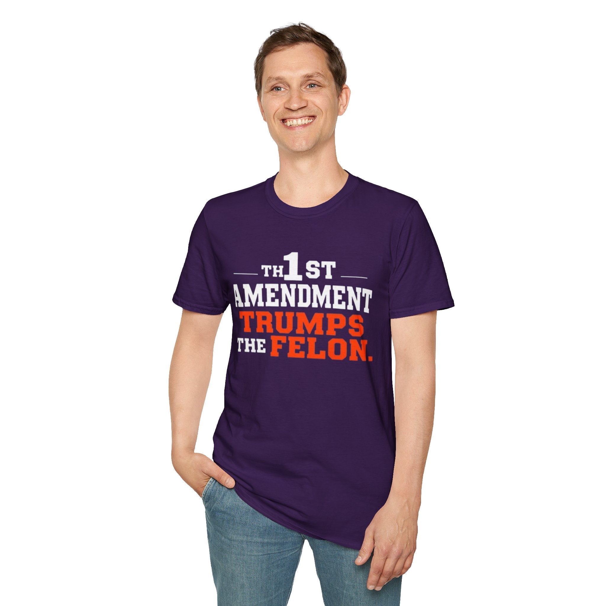 Political T-Shirt - 1st Amendment Trumps the Felon - EqualiTees.Me